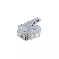 Коннектор TWT TWT-PL11-4P4C/100 телефонный RJ-11 4P4C для трубки (100шт.)
