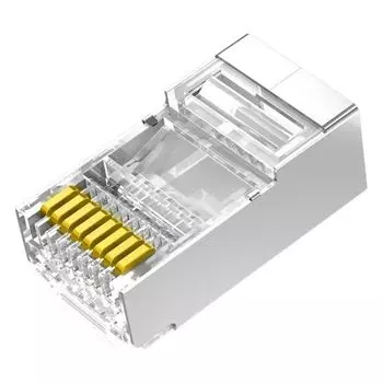 Коннектор UGREEN NW111 Cat6 FTP RJ45 Modular Plugs 10шт, цвет: прозрачный