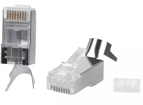Коннектор Cabcoil FTP-45-C6(1.35)-INS RJ-45 , категории 6, 6a (для толстых жил) под витую пару, экранированный, вставка в комплекте