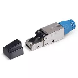 Коннектор Cabeus 8P8C-SH-C8-TWP RJ-45(8P8C) под витую пару, категория 8, экранированный, со вставкой