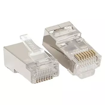 Коннектор EKF TRC-PLUG-5EFTP-20 RJ-45 TERACOM экран. 8P8C Cat.5E универс. (упак.20шт)