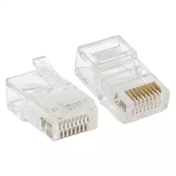 Коннектор EKF TRC-PLUG-5EUTP-10 RJ-45 TERACOM неэкран. 8P8C Cat.5E универс. (упак.10шт)