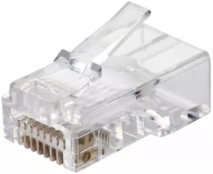 Коннектор Eurolan 13A-U6-11WT RJ45 Q-PLUG, категория 6, UTP, для полевой установки, без цвета, упаковка 50 штук
