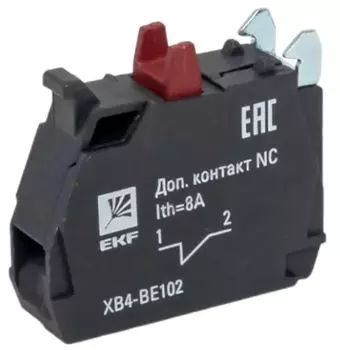 Контакт дополнительный EKF XB4-BE102 XB4 NC (красные)