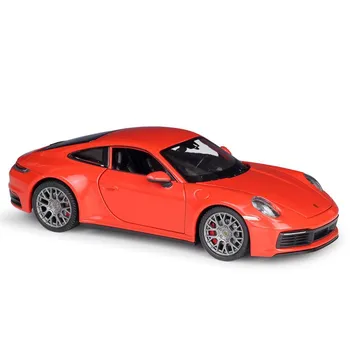 1/24 Welly Porsche 911 Carrera 4S Coupe, модель спортивного автомобиля из сплава, литье под давлением, металлические игрушечные автомобили, модель автомобиля, имитация, детские подарки 1/24-18.9x7.7x5.5cm синий