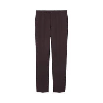 Брюки Gucci Embroidered Wool Pant 'Dark Bordeaux', коричневый