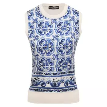Шелковый топ Dolce & Gabbana