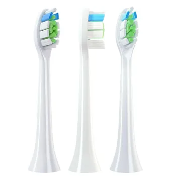 1 шт. сменные насадки для электрической зубной щетки Philips HX6064 HX6930 HX6730 Sonic с вакуумными мягкими щетинками DuPont чёрный