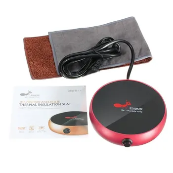 220V-250V 5 Colors Portable Electric Heating Coasters Water Heater Desktop Coffee Milk Tea Warmer Heater Cup Mug Warming Trays красный