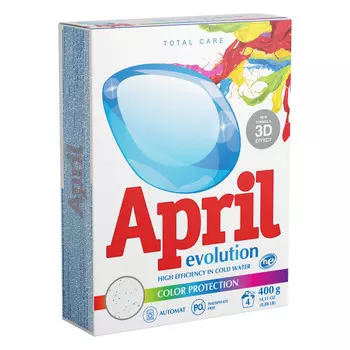 порошок стиральный APRIL Evolution Color 400г