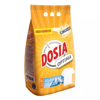 порошок стиральный DOSIA Optima Альпийская Свежесть 8кг