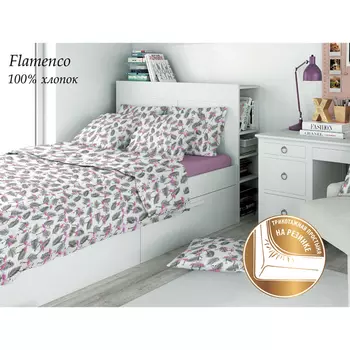 постельное белье 1,5сп AMORE MIO Eco Cotton бязь 1 нав.50х70см, арт.18964