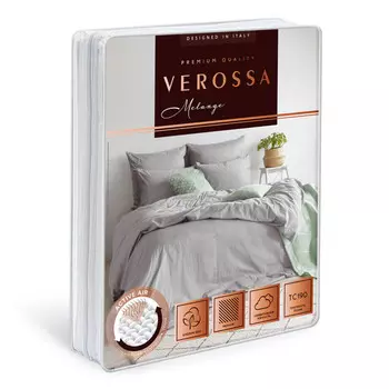 постельное белье 1,5сп VEROSSA Melange диагональ 2 нав.50х70см, арт.775840