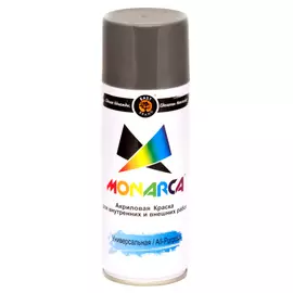 Аэрозольная Краска Monarca RAL9006 Белый алюминий 520 мл