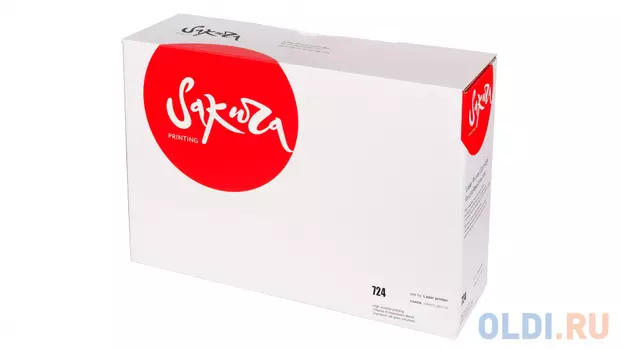 Картридж Sakura CRG724 (3481B002) для Canon LBP-6750, черный, 6000 к.