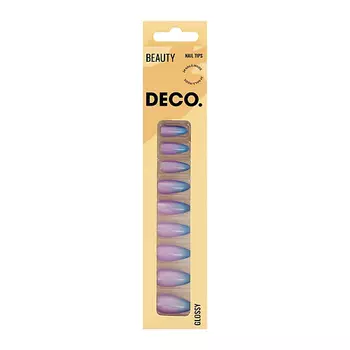 DECO. Набор накладных ногтей с клеевыми стикерами BEAUTY