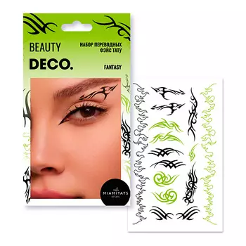 DECO. Набор переводных тату стрелок-трафаретов EYELINER by Miami tattoos