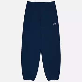 Мужские брюки MSGM Micrologo, цвет синий, размер XL
