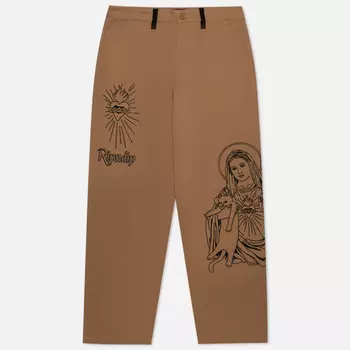 Мужские брюки RIPNDIP Mother Mary, цвет коричневый, размер 38