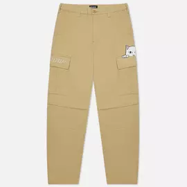 Мужские брюки RIPNDIP Peeking Nermal Cargo, цвет бежевый, размер XL