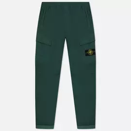 Мужские брюки Stone Island Cargo Regular Tapered Fit, цвет зелёный, размер 32