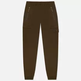 Мужские брюки Stone Island Ghost Piece Cotton Stretch Fleece, цвет оливковый, размер XL