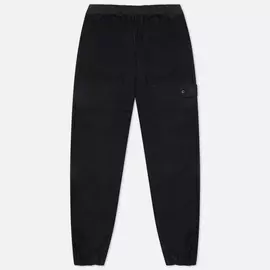 Мужские брюки Stone Island Moleskin-TC Ghost Piece Regular Fit, цвет чёрный, размер 34