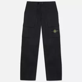 Мужские брюки Stone Island Old Dye Treatment, цвет чёрный, размер 32