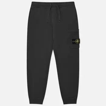 Мужские брюки Stone Island Organic Cotton Fleece, цвет серый, размер S