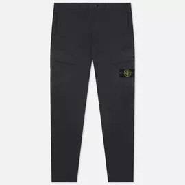 Мужские брюки Stone Island Stretch Cotton Gabardine Regular Tapered Fit, цвет серый, размер 30