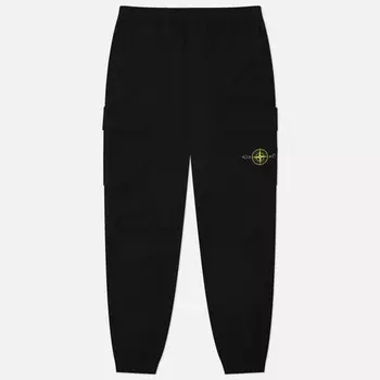 Мужские брюки Stone Island Supima Cotton Twill Stretch-TC Regular, цвет чёрный, размер 31