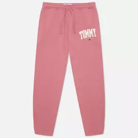 Мужские брюки Tommy Jeans ABO Collegiate, цвет розовый, размер S