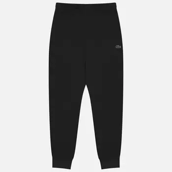 Мужские брюки Lacoste Slim Fit Fleece Joggers, цвет чёрный, размер XXL