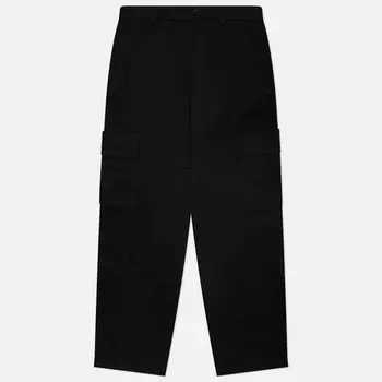 Мужские брюки Lacoste Straight Fit Cotton Cargo, цвет чёрный, размер 40