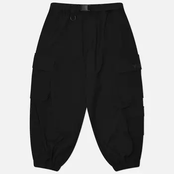 Мужские брюки Y-3 Sport Uniform Cuffed Twill Cargo, цвет чёрный, размер S