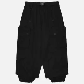 Мужские брюки Y-3 Washed Twill Cargo Cuff, цвет чёрный, размер M