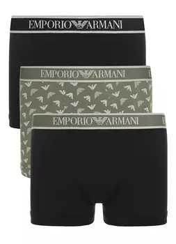 Комплект трусов-боксеров мужских Mens Knit 3-Pack Trunk EMPORIO ARMANI