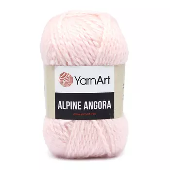 Пряжа YarnArt 'Alpine Angora' 150гр 150м (20% шерсть, 80% акрил) (340 нежно-розовый)