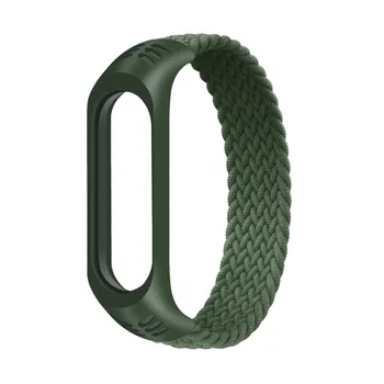 Сменный ремешок для браслета Mi Band 3/4/5 чёрный