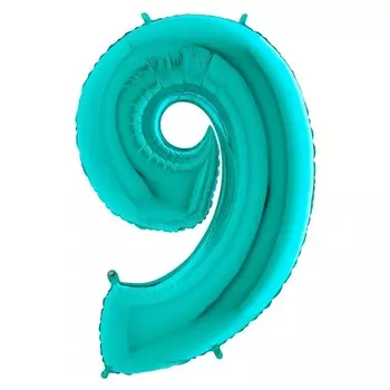 Шар из фольги «Цифра 9 Тиффани»