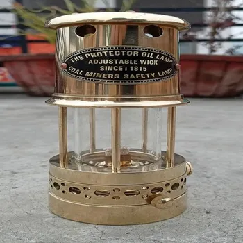 Функциональная шахтерская масляная лампа из латуни, декоративная лампа для улицы, настенная подвесная