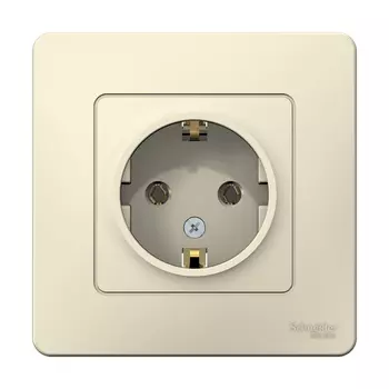 Розетка Systeme Electric Blanca встраиваемая молочная (BLNRS001012)