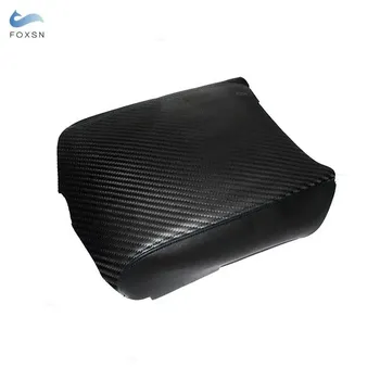 Мягкий кожаный чехол на подлокотник для Toyota Tundra 2007-2011 2012 2013, углеродное волокно, центральное управление, подлокотник, накладка red line