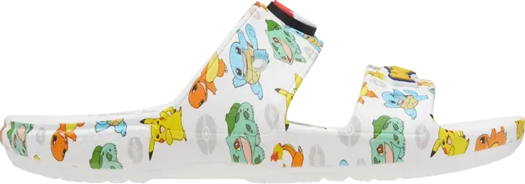 Сандалии Pokmon x Classic Sandal Starters, белый