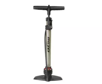 Велонасос ВЕТО Floor Pump, стационарный, с манометром, 11 bar, темно-серебристый, 470253