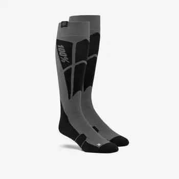 Велоноски 100% Hi-Side Performance Moto Socks, черно-серый, 2019