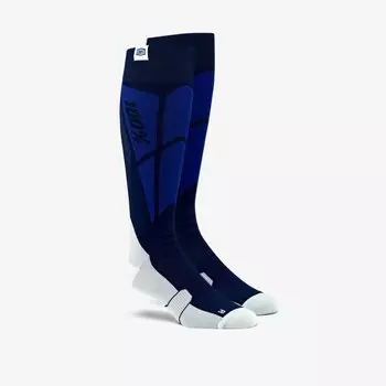 Велоноски 100% Hi-Side Performance Moto Socks, сине-серый, 2019