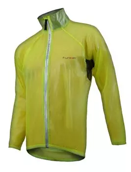 Велокуртка/дождевик WJ1305 Yellow желтый на молнии XXL FunkierBike 12-323