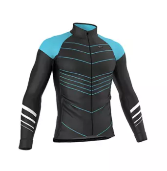 Веломайка длинный рукав GSG Fleece LS Winter Jersey, Light Blue, 04151-010, 2018