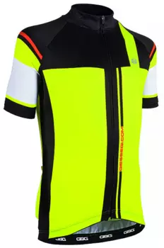 Веломайка короткий рукав, детская GSG MAGLI M/C, желтый флюоресцентный, T130/03286, 2018